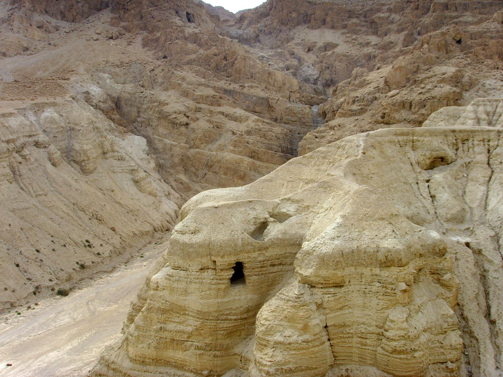 The cave where the dead sea scrolls were found: from Wikipedia