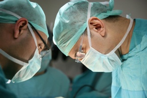 Surgeons perform an operation