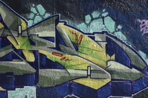 A wall of graffiti