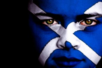 The flag of Scotland